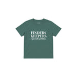 Finders Keepers Çocuk Tişört — Yeşil — ön görünüm