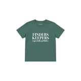 Finders Keepers Çocuk Tişört — Yeşil — ön görünüm
