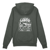 I Support LGBTQ Oversize Hoodie – Antrasit – arka görünüm
