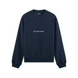 I Support LGBTQ Oversize Sweatshirt – Lacivert – ön görünüm
