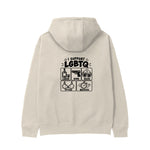 I Support LGBTQ Hoodie – Krem – arka görünüm