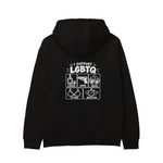 I Support LGBTQ Hoodie – Siyah – arka görünüm