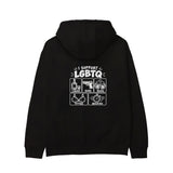 I Support LGBTQ Hoodie – Siyah – arka görünüm