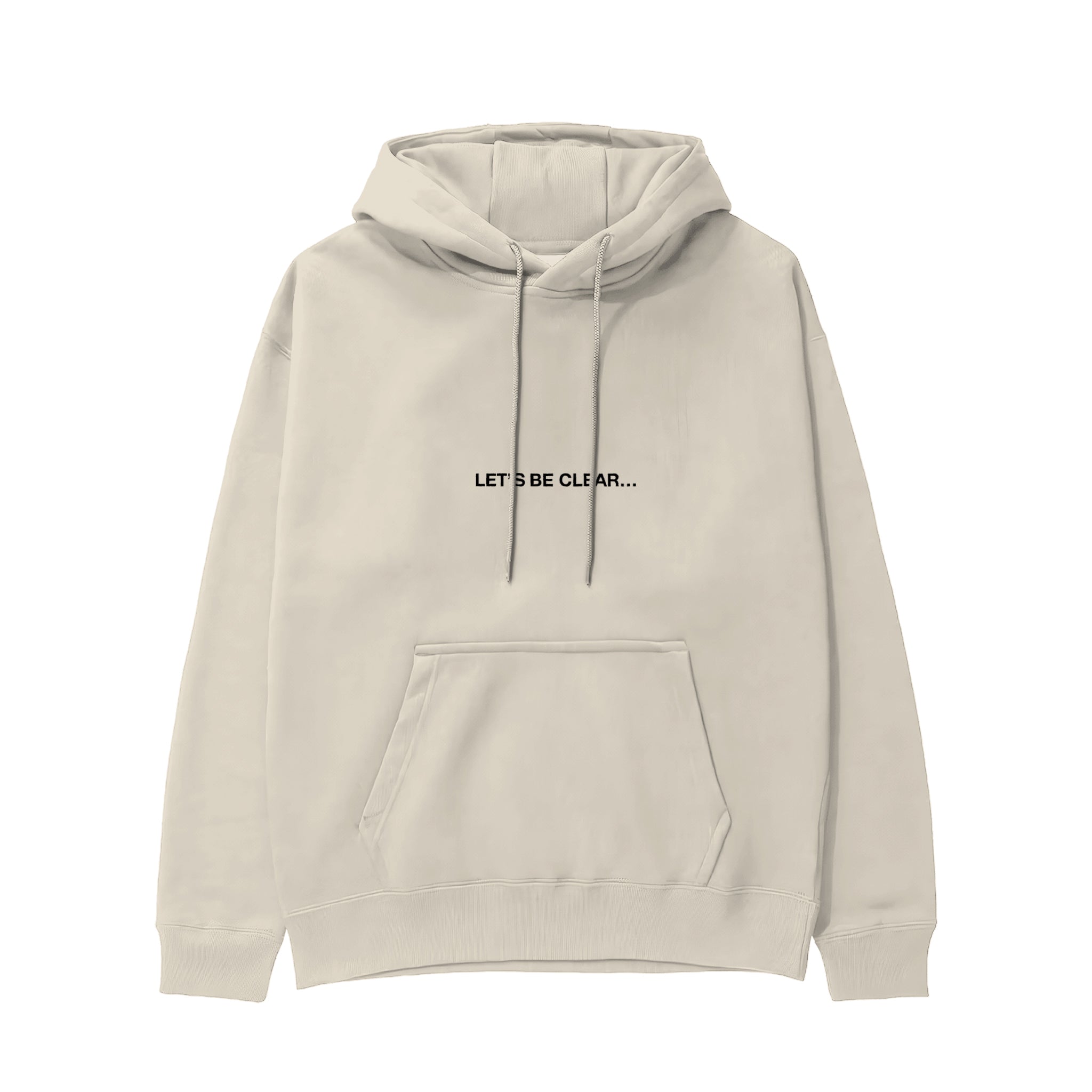 I Support LGBTQ Hoodie – Krem – ön görünüm