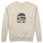 I Support LGBTQ Sweatshirt – Bej – arka görünüm