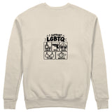I Support LGBTQ Sweatshirt – Bej – arka görünüm