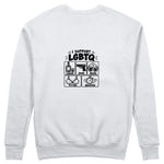 I Support LGBTQ Sweatshirt – Beyaz – arka görünüm