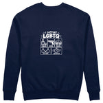 I Support LGBTQ Sweatshirt – Lacivert – arka görünüm