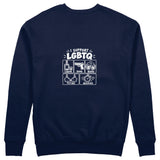 I Support LGBTQ Sweatshirt – Lacivert – arka görünüm
