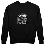 I Support LGBTQ Sweatshirt – Siyah – arka görünüm