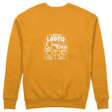 I Support LGBTQ Sweatshirt – Turuncu – arka görünüm