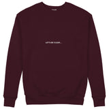 I Support LGBTQ Sweatshirt – Bordo – ön görünüm