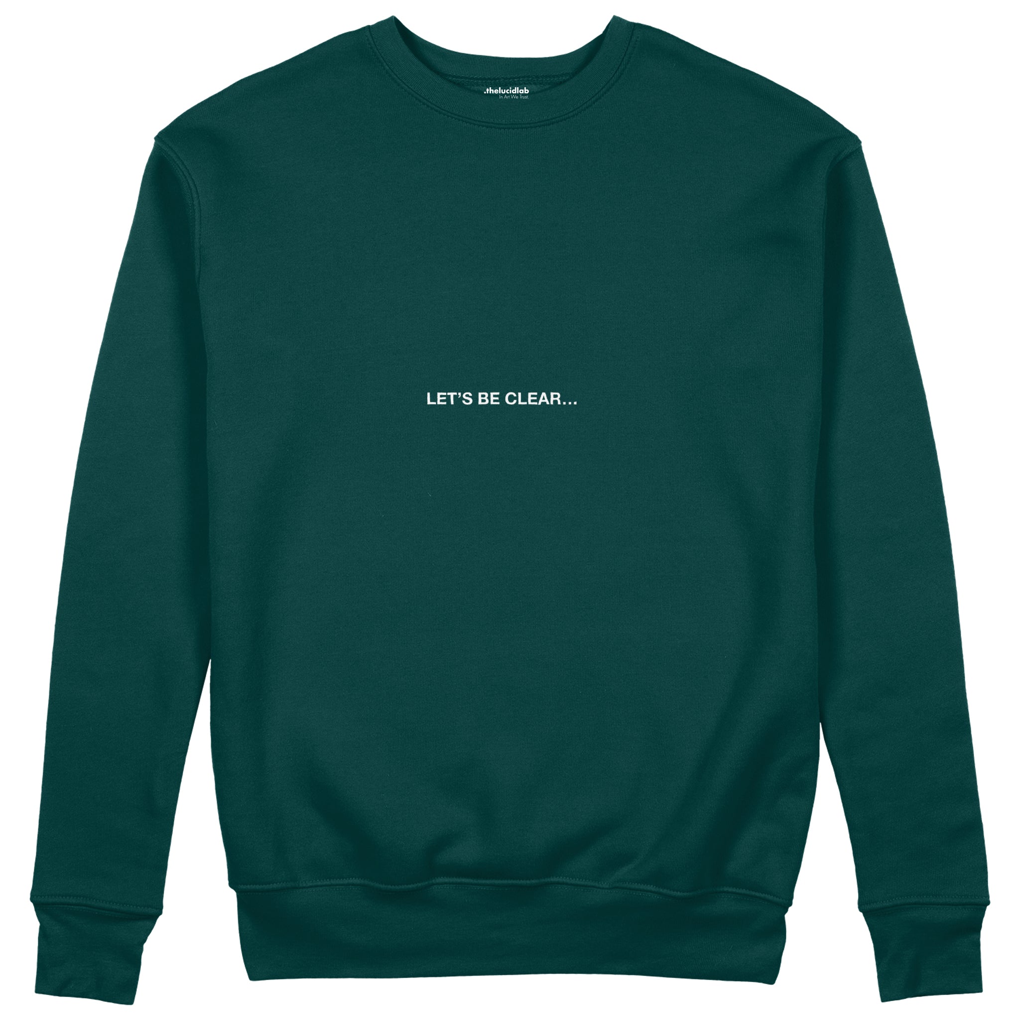 I Support LGBTQ Sweatshirt – Koyu Yeşil – ön görünüm