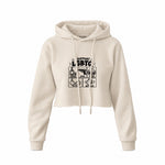 I Support LGBTQ Crop Hoodie – Krem – ön görünüm