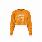 I Support LGBTQ Crop Sweatshirt – Turuncu – ön görünüm
