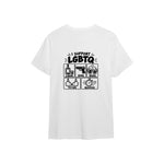 I Support LGBTQ Tişört — Beyaz — arka görünüm