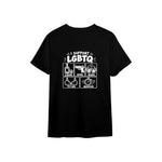 I Support LGBTQ Tişört — Siyah — arka görünüm