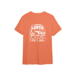 I Support LGBTQ Tişört — Somon — arka görünüm