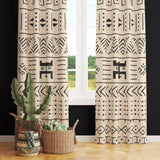 Light Aztec - Ethnic Patterned Background Curtain