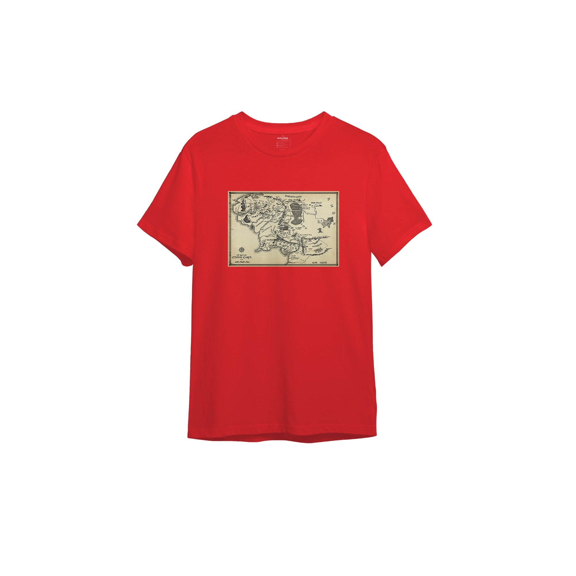 Yüzüklerin Efendisi Orta Dünya Haritası - Lord Of The Rings Tişört