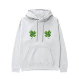 Lucky Twins Hoodie - Beyaz - ön görünüm