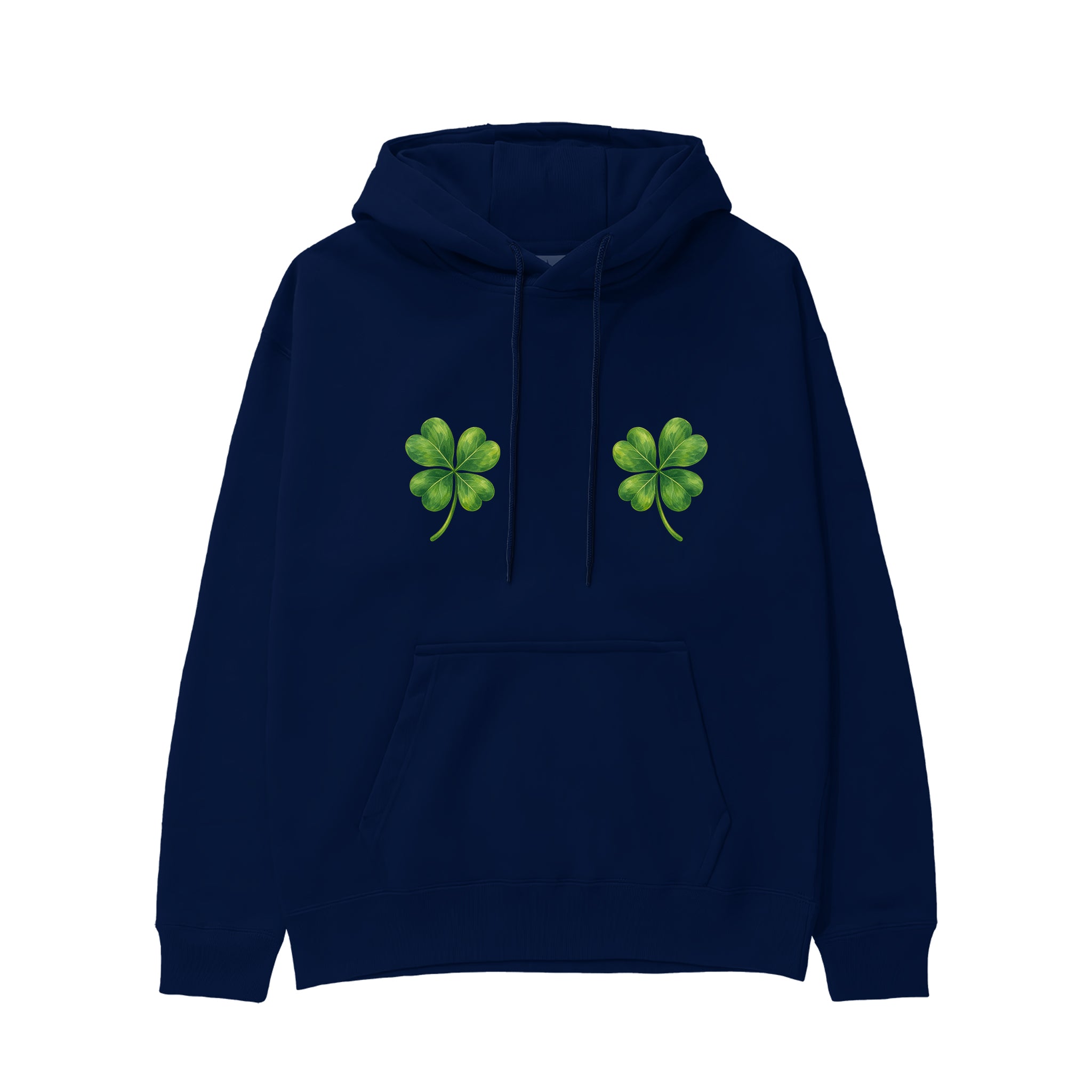 Lucky Twins Hoodie - Lacivert - ön görünüm