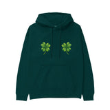 Lucky Twins Hoodie - Koyu Yeşil - ön görünüm