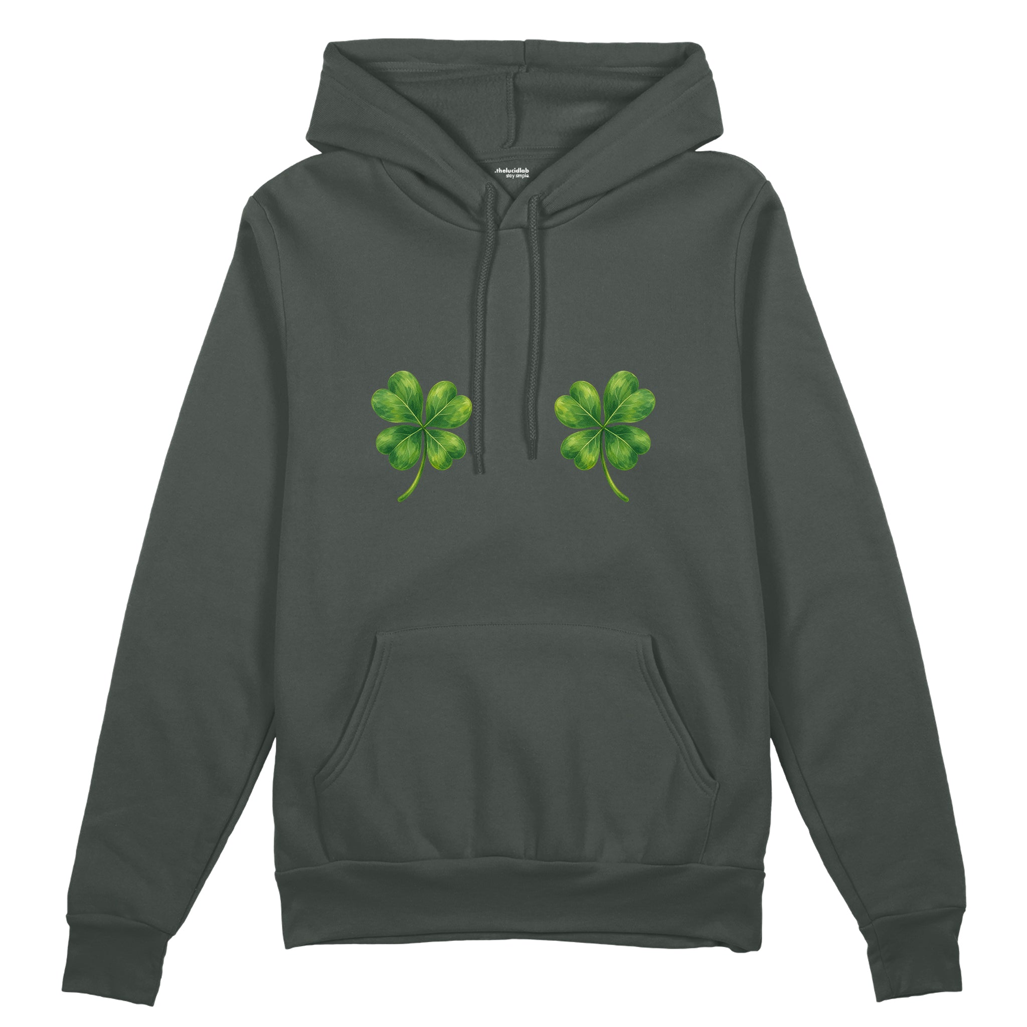 Lucky Twins Oversize Hoodie - Antrasit - ön görünüm