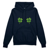 Lucky Twins Oversize Hoodie - Lacivert - ön görünüm