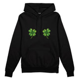 Lucky Twins Oversize Hoodie - Siyah - ön görünüm