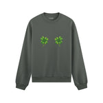 Lucky Twins Oversize Sweatshirt - Antrasit - ön görünüm