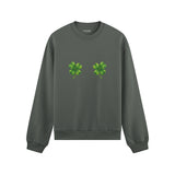 Lucky Twins Oversize Sweatshirt - Antrasit - ön görünüm