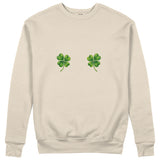 Lucky Twins Sweatshirt - Krem - ön görünüm