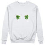 Lucky Twins Sweatshirt - Beyaz - ön görünüm