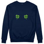 Lucky Twins Sweatshirt - Lacivert - ön görünüm