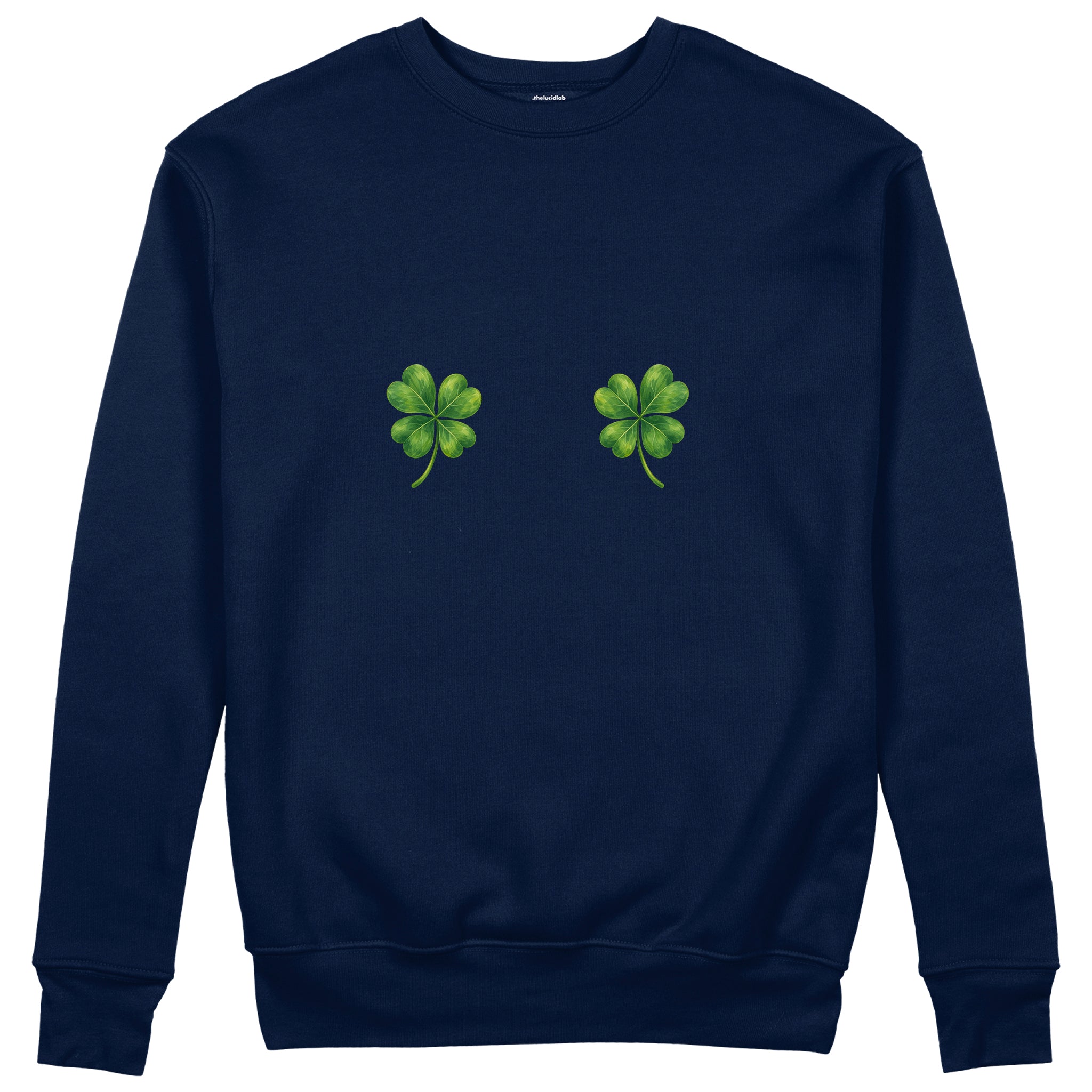 Lucky Twins Sweatshirt - Lacivert - ön görünüm