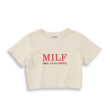 MILF / Man I Love Ferrari Crop Tişört