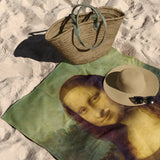 Mona Lisa Beach Towel