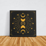 Mystical Moon Phase Kanvas Tablo