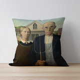 Amerikan Gotiği Çift Taraflı Kırlent Kılıfı 2 Adet