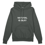 Natural Is Sexy Oversize Hoodie – Antrasit – ön görünüm