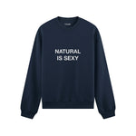 Natural Is Sexy Oversize Sweatshirt – Lacivert – ön görünüm