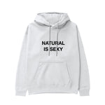 Natural Is Sexy Hoodie – Beyaz – ön görünüm