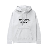 Natural Is Sexy Hoodie – Beyaz – ön görünüm