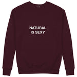 Natural Is Sexy Sweatshirt – Bordo – ön görünüm