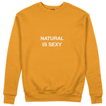 Natural Is Sexy Sweatshirt – Turuncu – ön görünüm