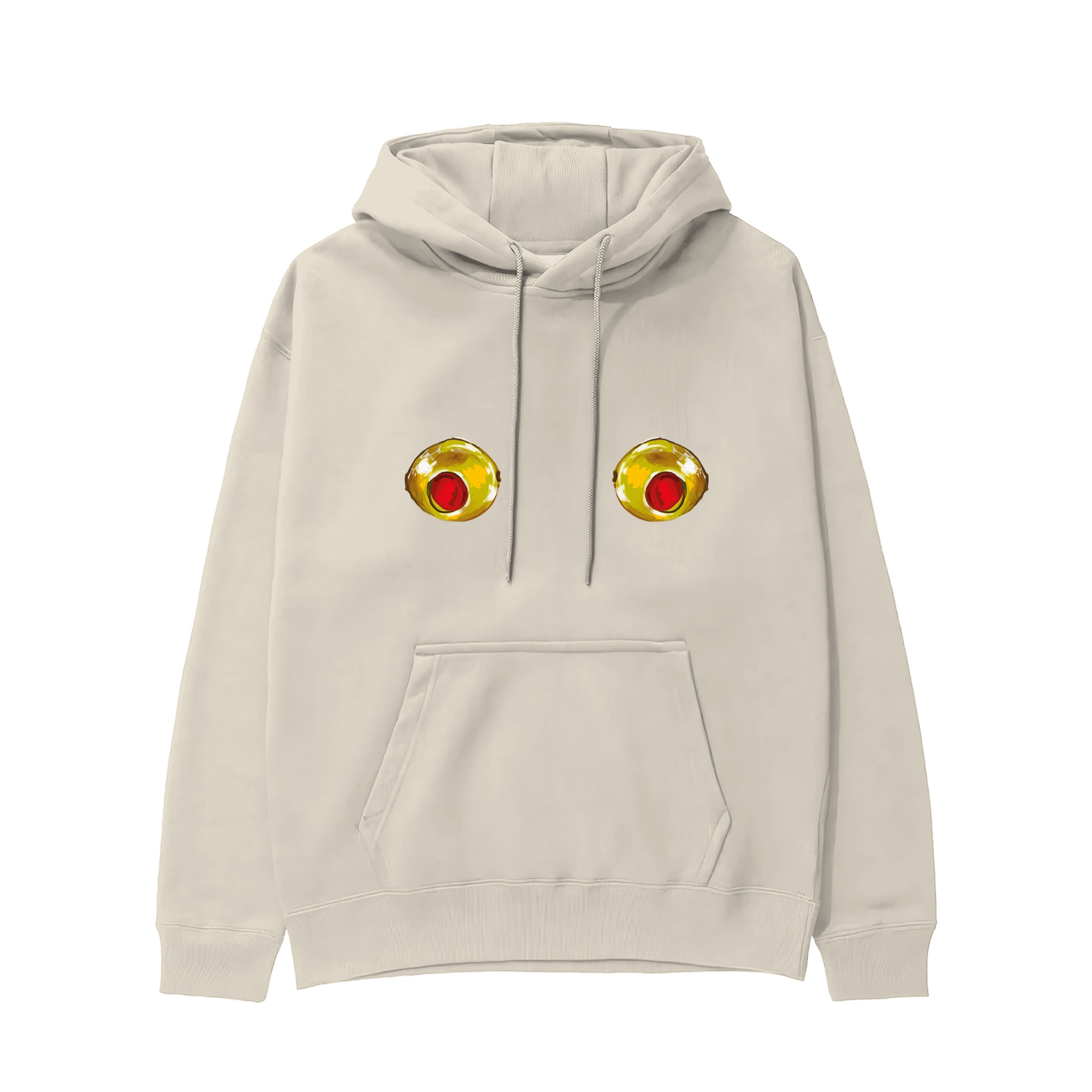 Nipples Hoodie - Krem - ön görünüm