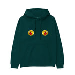 Nipples Hoodie - Koyu Yeşil - ön görünüm