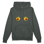 Nipples Oversize Hoodie - Antrasit - ön görünüm