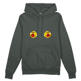 Nipples Oversize Hoodie - Antrasit - ön görünüm